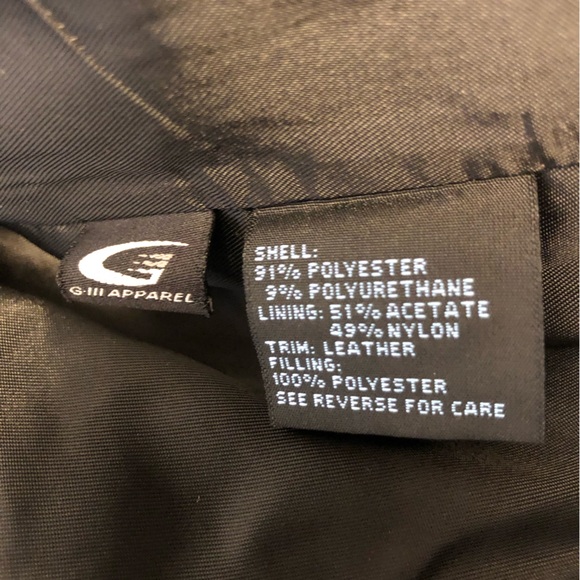 Kenneth Cole Reaction black trench coat - waterproof w/ genuine leather trim - Picture 7 of 9